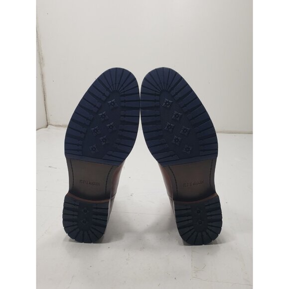 STEVE MADDEN Mens Tan Leather Heel Pull-Tab Sully Leather Chelsea Boot 11.5 M - Picture 6 of 6